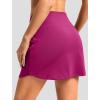 imageG Gradual 1618 Skorts for Woman Golf Skirt with 2 Pockets Stretchy High Waisted Builtin Shorts for Tennis Summer CasualRose Red