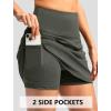 imageG Gradual 1618 Skorts for Woman Golf Skirt with 2 Pockets Stretchy High Waisted Builtin Shorts for Tennis Summer CasualSage Green