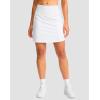 imageG Gradual 1618 Skorts for Woman Golf Skirt with 2 Pockets Stretchy High Waisted Builtin Shorts for Tennis Summer CasualWhite