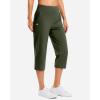imageG Gradual 18 20 Capri Pants for Women Golf Capris 4 Pockets High Waist Stretchy Lightweight Cropped Pants for Dressy CasualArmy Green