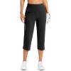 imageG Gradual 18 20 Capri Pants for Women Golf Capris 4 Pockets High Waist Stretchy Lightweight Cropped Pants for Dressy CasualBlack