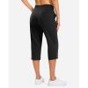 imageG Gradual 18 20 Capri Pants for Women Golf Capris 4 Pockets High Waist Stretchy Lightweight Cropped Pants for Dressy CasualBlack