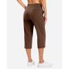 imageG Gradual 18 20 Capri Pants for Women Golf Capris 4 Pockets High Waist Stretchy Lightweight Cropped Pants for Dressy CasualBrown