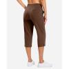 imageG Gradual 18 20 Capri Pants for Women Golf Capris 4 Pockets High Waist Stretchy Lightweight Cropped Pants for Dressy CasualBrown