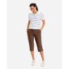 imageG Gradual 18 20 Capri Pants for Women Golf Capris 4 Pockets High Waist Stretchy Lightweight Cropped Pants for Dressy CasualBrown