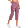 imageG Gradual 18 20 Capri Pants for Women Golf Capris 4 Pockets High Waist Stretchy Lightweight Cropped Pants for Dressy CasualDark Pink