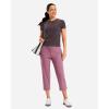 imageG Gradual 18 20 Capri Pants for Women Golf Capris 4 Pockets High Waist Stretchy Lightweight Cropped Pants for Dressy CasualDark Pink
