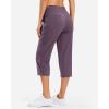 imageG Gradual 18 20 Capri Pants for Women Golf Capris 4 Pockets High Waist Stretchy Lightweight Cropped Pants for Dressy CasualDark Purple