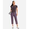 imageG Gradual 18 20 Capri Pants for Women Golf Capris 4 Pockets High Waist Stretchy Lightweight Cropped Pants for Dressy CasualDark Purple