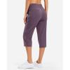 imageG Gradual 18 20 Capri Pants for Women Golf Capris 4 Pockets High Waist Stretchy Lightweight Cropped Pants for Dressy CasualDark Purple