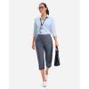 imageG Gradual 18 20 Capri Pants for Women Golf Capris 4 Pockets High Waist Stretchy Lightweight Cropped Pants for Dressy CasualDusty Blue