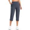imageG Gradual 18 20 Capri Pants for Women Golf Capris 4 Pockets High Waist Stretchy Lightweight Cropped Pants for Dressy CasualDusty Blue