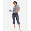 imageG Gradual 18 20 Capri Pants for Women Golf Capris 4 Pockets High Waist Stretchy Lightweight Cropped Pants for Dressy CasualDusty Blue