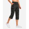 imageG Gradual 18 20 Capri Pants for Women Golf Capris 4 Pockets High Waist Stretchy Lightweight Cropped Pants for Dressy CasualGreen Camo