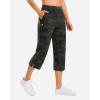 imageG Gradual 18 20 Capri Pants for Women Golf Capris 4 Pockets High Waist Stretchy Lightweight Cropped Pants for Dressy CasualGreen Camo