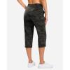 imageG Gradual 18 20 Capri Pants for Women Golf Capris 4 Pockets High Waist Stretchy Lightweight Cropped Pants for Dressy CasualGreen Camo