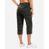 imageG Gradual 18 20 Capri Pants for Women Golf Capris 4 Pockets High Waist Stretchy Lightweight Cropped Pants for Dressy CasualGreen Camo