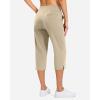 imageG Gradual 18 20 Capri Pants for Women Golf Capris 4 Pockets High Waist Stretchy Lightweight Cropped Pants for Dressy CasualKhaki