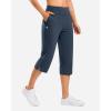 imageG Gradual 18 20 Capri Pants for Women Golf Capris 4 Pockets High Waist Stretchy Lightweight Cropped Pants for Dressy CasualNavy