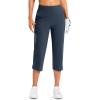 imageG Gradual 18 20 Capri Pants for Women Golf Capris 4 Pockets High Waist Stretchy Lightweight Cropped Pants for Dressy CasualNavy