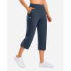 imageG Gradual 18 20 Capri Pants for Women Golf Capris 4 Pockets High Waist Stretchy Lightweight Cropped Pants for Dressy CasualNavy