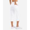 imageG Gradual 18 20 Capri Pants for Women Golf Capris 4 Pockets High Waist Stretchy Lightweight Cropped Pants for Dressy CasualWhite