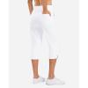imageG Gradual 18 20 Capri Pants for Women Golf Capris 4 Pockets High Waist Stretchy Lightweight Cropped Pants for Dressy CasualWhite