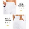 imageG Gradual 18 20 Capri Pants for Women Golf Capris 4 Pockets High Waist Stretchy Lightweight Cropped Pants for Dressy CasualWhite