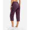imageG Gradual 18 20 Capri Pants for Women Golf Capris 4 Pockets High Waist Stretchy Lightweight Cropped Pants for Dressy CasualWine