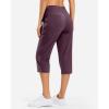 imageG Gradual 18 20 Capri Pants for Women Golf Capris 4 Pockets High Waist Stretchy Lightweight Cropped Pants for Dressy CasualWine