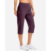 imageG Gradual 18 20 Capri Pants for Women Golf Capris 4 Pockets High Waist Stretchy Lightweight Cropped Pants for Dressy CasualWine