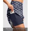 imageG Gradual 20 Golf Skorts Skirts for Women with Pockets Knee Length Skort Athletic Modest Long Tennis Skirts for WomenNavy Flower