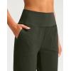 imageG Gradual Bermuda Shorts for Women 9 High Waisted 2 Big Pockets Long Knee Length Shorts for Workout Athletic Casual SummerArmy Green