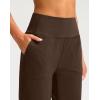 imageG Gradual Bermuda Shorts for Women 9 High Waisted 2 Big Pockets Long Knee Length Shorts for Workout Athletic Casual SummerFudge Coffee