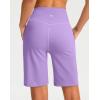 imageG Gradual Bermuda Shorts for Women 9 High Waisted 2 Big Pockets Long Knee Length Shorts for Workout Athletic Casual SummerLight Lavender