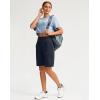 imageG Gradual Bermuda Shorts for Women 9 High Waisted 2 Big Pockets Long Knee Length Shorts for Workout Athletic Casual SummerNavy Blue