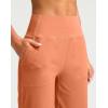 imageG Gradual Bermuda Shorts for Women 9 High Waisted 2 Big Pockets Long Knee Length Shorts for Workout Athletic Casual SummerRed Coral