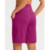 imageG Gradual Bermuda Shorts for Women 9 High Waisted 2 Big Pockets Long Knee Length Shorts for Workout Athletic Casual SummerRose Pink