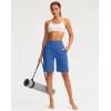 imageG Gradual Bermuda Shorts for Women 9 High Waisted 2 Big Pockets Long Knee Length Shorts for Workout Athletic Casual SummerRoyal Blue