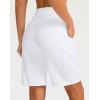 imageG Gradual Bermuda Shorts for Women 9 High Waisted 2 Big Pockets Long Knee Length Shorts for Workout Athletic Casual SummerWhite