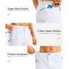 imageG Gradual Mens Casual Shorts 11 Long Lightweight Golf Shorts for Men Hiking Work Outdoor Stretch QuickDry with 3 Zipper Pockets White