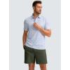 imageG Gradual Mens Casual Shorts 7 Lightweight Golf Shorts for Men Stretch with 3 Pockets Quick Dry Breathable Work ShortsArmy Green