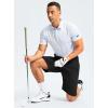 imageG Gradual Mens Casual Shorts 7 Lightweight Golf Shorts for Men Stretch with 3 Pockets Quick Dry Breathable Work ShortsBlack