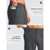 imageG Gradual Mens Casual Shorts 7 Lightweight Golf Shorts for Men Stretch with 3 Pockets Quick Dry Breathable Work ShortsDark Grey