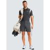 imageG Gradual Mens Casual Shorts 7 Lightweight Golf Shorts for Men Stretch with 3 Pockets Quick Dry Breathable Work ShortsDark Grey