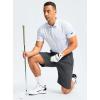 imageG Gradual Mens Casual Shorts 7 Lightweight Golf Shorts for Men Stretch with 3 Pockets Quick Dry Breathable Work ShortsDark Grey