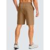 imageG Gradual Mens Casual Shorts 7 Lightweight Golf Shorts for Men Stretch with 3 Pockets Quick Dry Breathable Work ShortsDark Khaki