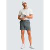 imageG Gradual Mens Casual Shorts 7 Lightweight Golf Shorts for Men Stretch with 3 Pockets Quick Dry Breathable Work ShortsDeep Grey