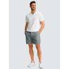 imageG Gradual Mens Casual Shorts 7 Lightweight Golf Shorts for Men Stretch with 3 Pockets Quick Dry Breathable Work ShortsDeep Grey