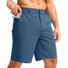 imageG Gradual Mens Casual Shorts 7 Lightweight Golf Shorts for Men Stretch with 3 Pockets Quick Dry Breathable Work ShortsDusty Blue